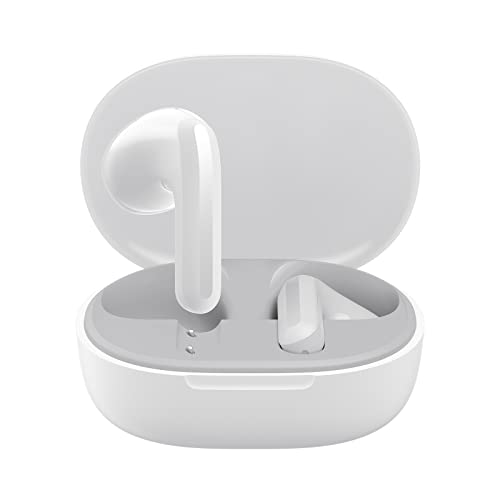 Xiaomi Redmi Buds 4 Lite Auriculares Bluetooth 5.3, Auriculares Inalámbricos con Anulación de Ruido con IA para Llamadas, Smart Control Táctil, Batería de hasta 20 Horas, Blanco