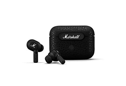 Marshall Motif ANC True Wireless Bluetooth, Cancelación Activa de Ruido, Intrauditivos, Auriculares, Negro