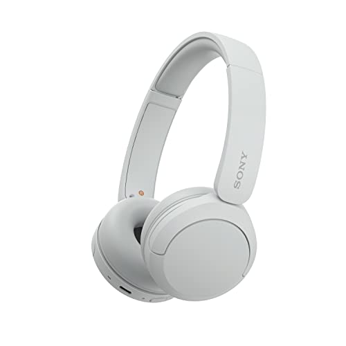 Sony WH-CH520 Auriculares Inalámbricos Bluetooth, hasta 50 Horas de Autonomía con Carga Rápida y Estilo Diadema, Blanco