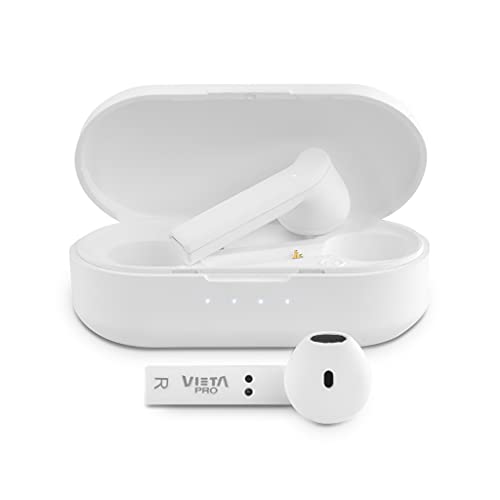 Vieta Pro - Auriculares Track con Bluetooth 5.0, True Wireless, micrófono, Touch Control, autonomia de 14h, Color Blanco