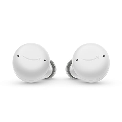 Echo Buds (2.ª generación) | Auriculares inalámbricos Bluetooth con Alexa, cancelación activa del ruido, micrófono integrado, IPX4 impermeable | Blanco