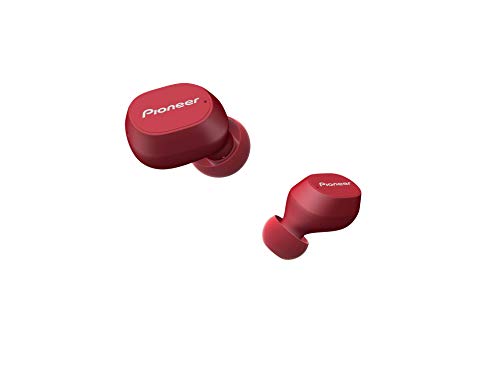 Pioneer Auriculares inalámbricos C5 True (5 Horas de reproducción, función de Carga rápida, Calidad de Ambiental, protección contra el Agua IPX5), Color Rojo