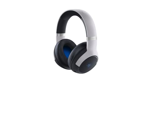 Razer Kaira Pro - Auriculares inalámbricos para PlayStation 5 con tecnología háptica (Razer HyperSense, diafragma de 50 mm, control de volumen, Razer SmartSwitch, RGB Chroma) Negro-Blanco