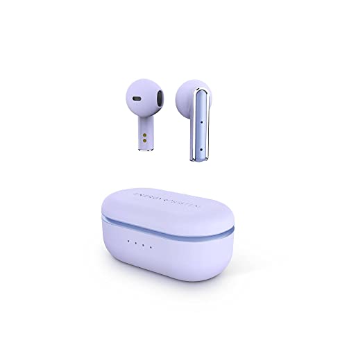 Energy Sistem Earphones TWS Style 4 Violet (Auriculares True Wireless Stereo, Personalización Inteligente App ESmart Connect, Diseño Ergonomico, Compactos y Ligeros, Long Battery Life,) - Violeta