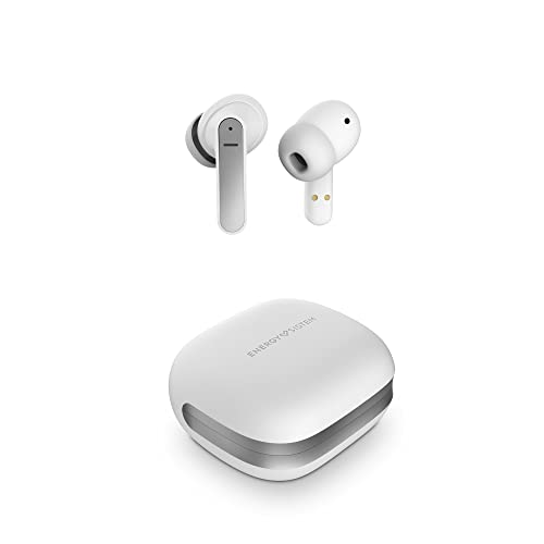 Energy Sistem Earphones True Wireless Travel 6 ANC Moon Auriculares (TWS, ANC, Long Battery Life, Quad Mic Voice Calls) - Blanco