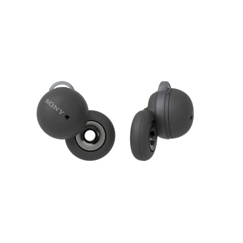 Sony LinkBuds - Auriculares inalámbricos con diseño de anillo abierto para sonidos ambientales y Alexa integrados, compatibles con iPhone y Android, color gris