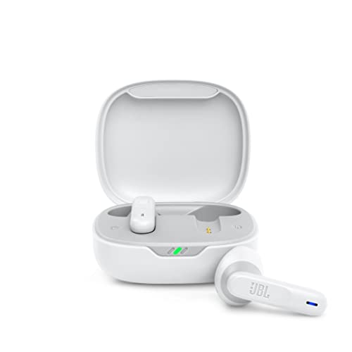 JBL Wave 300 TWS True Wireless Auriculares Inalámbricos In-Ear con micrófono integrado, hasta 26 horas de reproducción, incluye estuche de carga, blanco