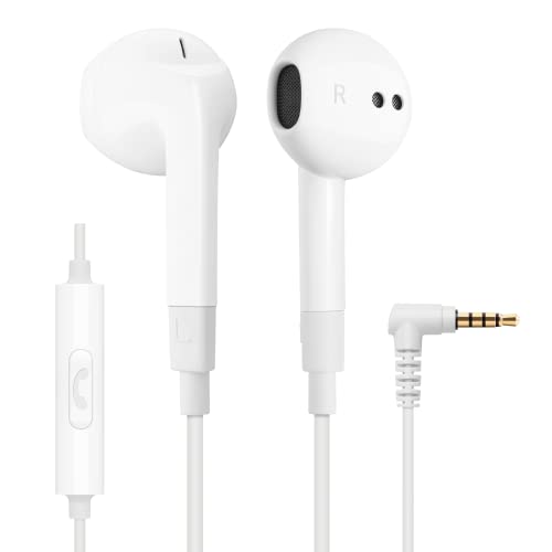 Ludos FEROX Auriculares In Ear con Cable y Microfono, 5 Años de Garantía, Auricular con Jack, Cascos Musica con Graves Potentes, para iPhone, iPad, Samsung, Mi, Xiaomi, Huawei, Gaming, Deportivos