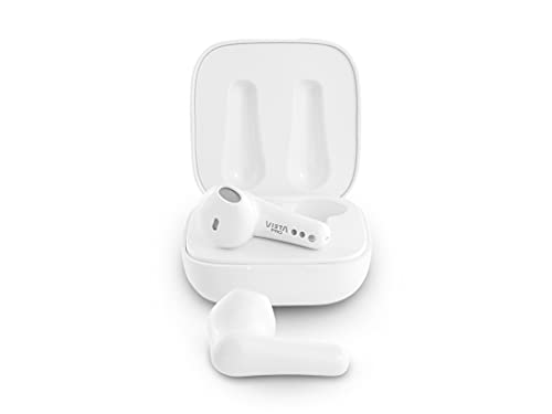 Vieta Pro Auricular Fit, Bluetooth, micrófono Integrado, Resistencia al Agua IPX4 y hasta 20 Horas de autonomía. Acabado en Color Blanco.