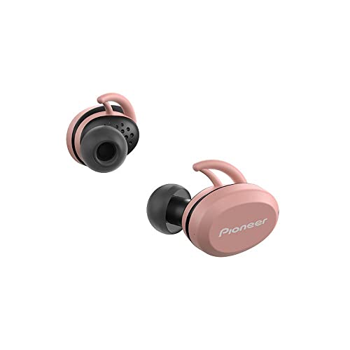 Pioneer E8TW-P Truly - Auriculares Inalámbricos (Bluetooth, In-Ear, Deportes, 3 h de Tiempo de Reproducción por Carga), Color Rosa/Amarillo, Talla Única