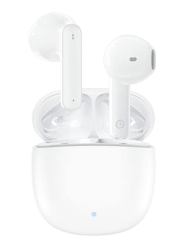 Auriculares inalámbricos Bluetooth 5.3 In-Ear con 4 micrófonos, cancelación de Ruido ENC, estéreo Hi-Fi, reproducción de 30 Horas,Resistente al Agua IPX6 USB-C para iPhone Xiaomi Samsung Huawei