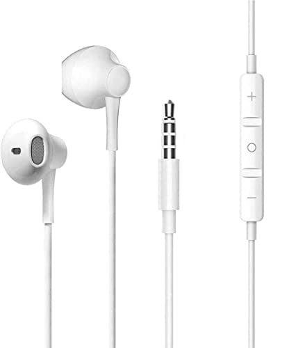 Auriculares con micrófono y mando a distancia compatible con iPhone 6/6s/6Plus/SE/iPad/Samsung/Xiaomi/Huawei, Tablets, Smartphones Androiden Jack de 3,5 mm