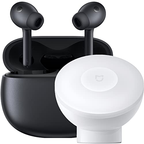 Xiaomi Buds 3 + Motion Light Night – Auriculares con cancelación Activa de Ruido de hasta 40 dB (3 Modos de cancelación de Ruido, Modo Transparencia, IP55, hasta 32 Horas de batería) Color Negro