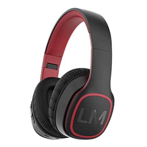 Auriculares Inalámbricos Bluetooth, Louise&Mann Auriculares Diadema Bluetooth, Cascos Plegables con Micrófono Incorporado, 30 Ore de Reproducción, Almohadillas Suaves con Su Estuche para Móvil,PC,TV