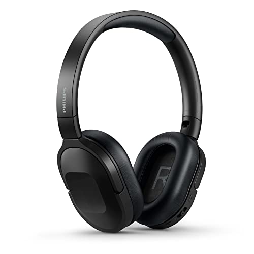 TAH650BK/00 Auriculares inalámbricos Philips, con cancelación de Ruido, para Adultos, Auriculares con micrófono, compatibles con 2 Dispositivos Bluetooth, 30 Horas de reproducción, sobre la Oreja