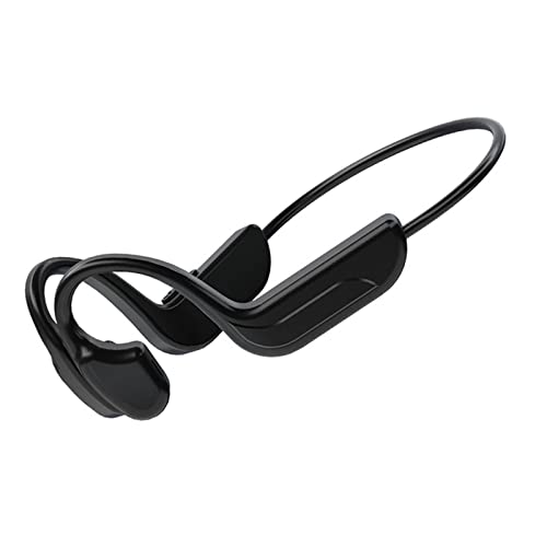 zalati Auriculares de conducción ósea Auriculares de oído abierto Bluetooth 5.0 IPX5 Deportes inalámbricos corriendo No tipo de oído para gimnasio - negro