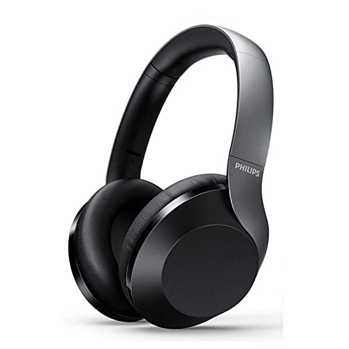 Philips Hi-Res Audio Auriculares PH802BK/00 On Ear Bluetooth (Hi-Res-Audio, Bluetooth, hasta 30 Horas de batería, función de Carga rápida) Negro