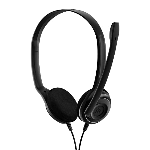 EPOS Sennheiser PC 8 USB - Auriculares de diadema abiertos USB (micrófono con cancelación de ruido, sonido estéreo) color negro