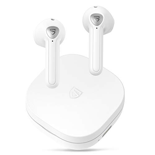 SoundPEATS Auriculares Inalámbricos, TrueAir2 Auriculares Bluetooth V5.2 con Qualcomm QCC3040 aptX 4 Micrófono y Cancelación de Ruido CVC 8.0 Duración 25 Horas