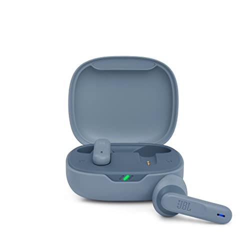 JBL Wave 300 TWS True Wireless Auriculares Inalámbricos In-Ear con micrófono integrado, hasta 26 horas de reproducción, incluye estuche de carga, azul