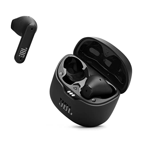 JBL Tune Flex TWS, Auriculares In Ear inalámbricos con cancelación activa del ruido, graves potentes, resistencia al agua IPX4, 8+24h posibles de batería, estuche de carga, negro