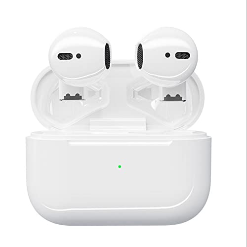 Auriculares Inalambricos Bluetooth 5.0, Control Táctil, Micrófono Incorporado, Auriculares Inalámbricos con cancelación de Ruido, Impermeable, Pro 5s Blanco