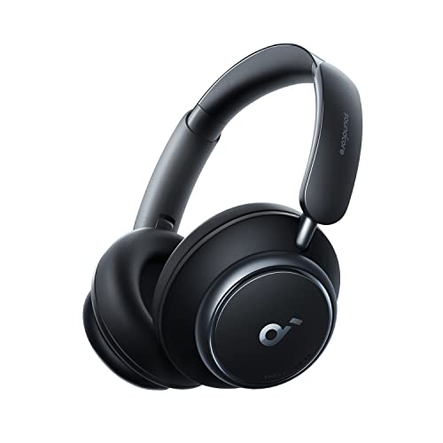 Soundcore Auriculares Inalámbricos Cancelación Ruido Activa Adaptativas by Anker Space Q45, hasta 98% Reducción Ruido, 50 h Reproducción, LDAC Hi-Res Audio Inalámbrico, Control App, Bluetooth 5.3