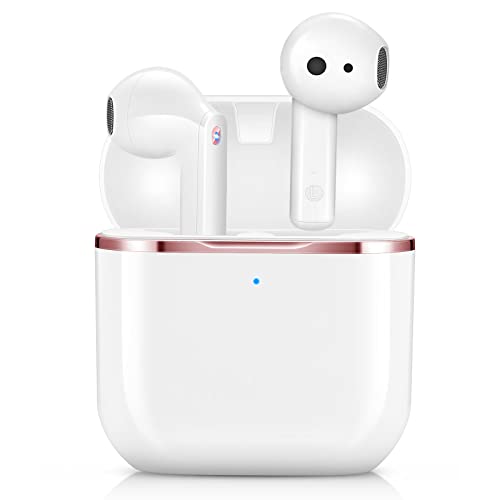 yobola Auriculares Inalámbricos, Auriculares Bluetooth 5.1 HiFi Estéreo, Auriculares Inalambricos Bluetooth con Control Táctil, Micrófono Incorporado, IPX5, para Xiaomi Samsung iPhone Huawei