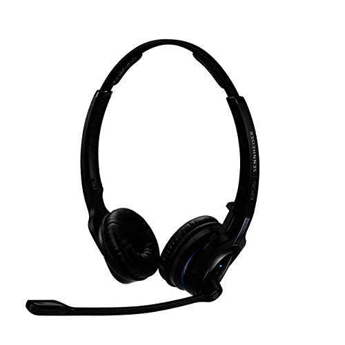 Sennheiser MB Pro 2 UC ML Binaural Diadema Negro - Auriculares con micrófono (Centro de Llamadas/Oficina, Binaural, Diadema, Negro, Inalámbrico, 25 m)