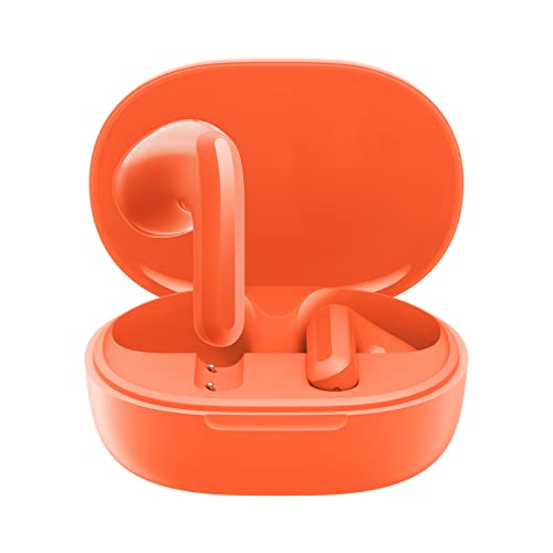 Xiaomi Redmi Buds 4 Lite Auriculares Bluetooth 5.3, Auriculares Inalámbricos con Anulación de Ruido con IA para Llamadas, Smart Control Táctil, Batería de hasta 20 Horas, Naranja