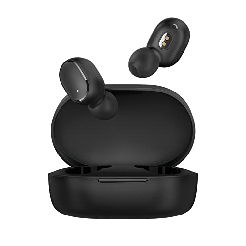 ECOILL Redmi Buds Essential Auriculares Bluetooth 5.2, Calidad de Sonido HD, Llamada Clara, Batería de 18 Horas de Duración, IPX4 Resistente al Agua, Negro