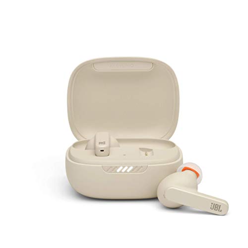 JBL LIVE PRO+ TWS – Auriculares inalámbricos e intraaurales con cancelación de ruido adaptativa, hasta 28H de batería, Hey Google y Amazon Alexa, compatible con iOS y Android, beige