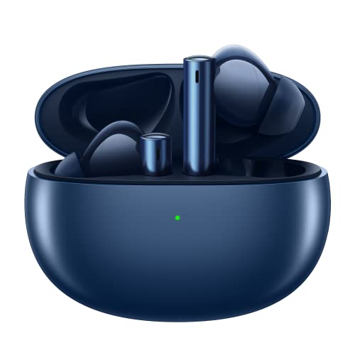 realme Buds Air 3 Auriculares Inalambricos,Cancelación activa de ruido, Controlador dinámico de refuerzo de graves de 10mm,Hasta 30 horas de reproducción,Resistencia al agua IPX5,Azul constelación