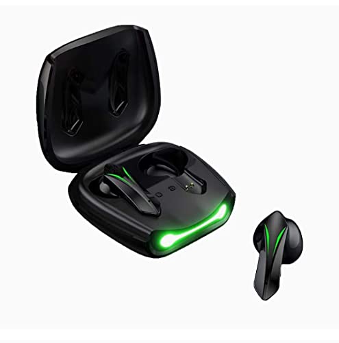 LUFEZA Auriculares Bluetooth, Auriculares inalambricos Bluetooth 5.2 TWS, Sonido Envolvente 360º, R05 Altavoz de Descarga de biodiafragma, micrófono Ultra Claro, Touchcontrol, Color Negro