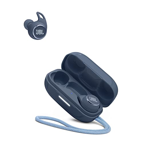 Auriculares JBL Reflect Aero con tecnología True Adaptive Noise Cancelling, resistentes al agua, batería de 8 horas, en azul