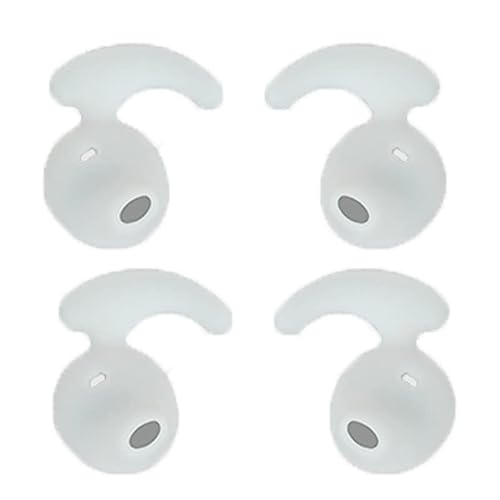 2 Pares Silicona Auricular Gancho para Sony WI-SP500 Auriculares Inalámbricos - Antideslizante Audífonos Auriculares Puntas Funda (Blanco)