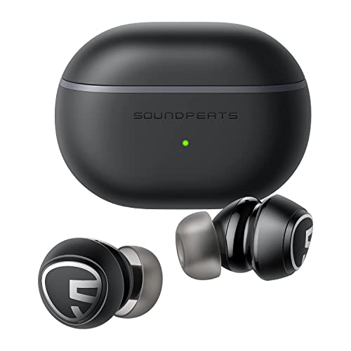 SoundPEATS Mini Pro Auriculares Inalámbricos Hybrid Active Noise Cancelling, Auriculares Bluetooth 5.2 con ANC, aptX Adaptive, QCC3040, Modo de Transparencia, CVC 8.0, Modo de Juego, Total 21 Horas