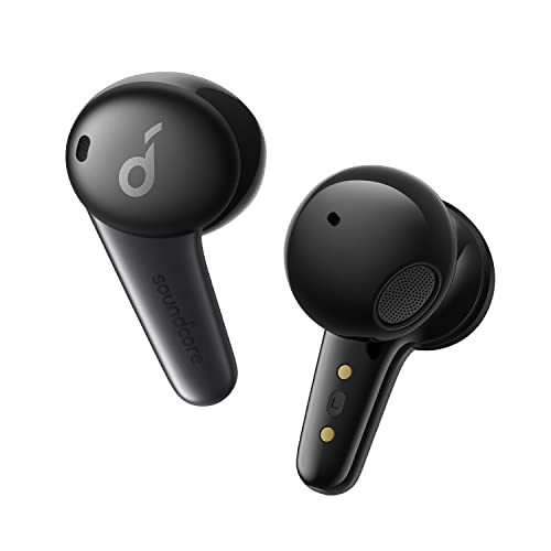 Soundcore Auriculares Inalámbricos Life Note 3S de Anker, Sonido Potente, 4 micrófonos para Llamadas nítidas, Mayor Comodidad, Carga inalámbrica, 35 Horas reproducción, Carga rápida, Aplicación