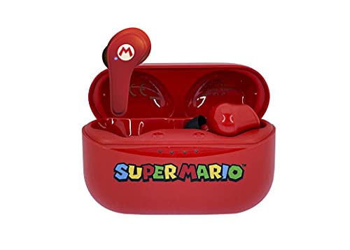 OTL Technologies - Auriculares inalámbricos Bluetooth V5.0 para niños, con Caja de Carga roja