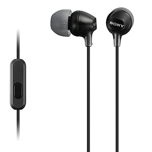 Sony MDR-EX15AP - Auriculares in-ear (con micrófono), negro