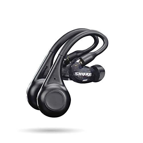 Shure AONIC 215 TW2 Auriculares de Aislamiento de Sonido inalámbrico Verdadero con tecnología Bluetooth 5, Audio Premium con Graves Profundos, Treinta y 32 Horas de duración de batería (Gen 2)-Negro