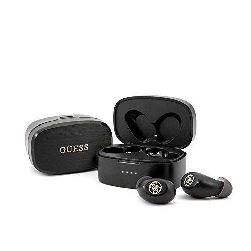 Guess GUTWSJL4GBK - Auriculares estéreo con Bluetooth 5.0, Color Negro