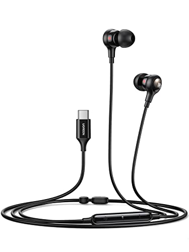 UGREEN HiTune Auriculares USB Tipo C, Auriculares In-Ear con Micrófono y Control de Volumen, Aislamiento de Ruido, Compatible con iPad Pro 2022/2021, iPad Air 5, Galaxy S23/S22/S21, Xiaomi, Huawei