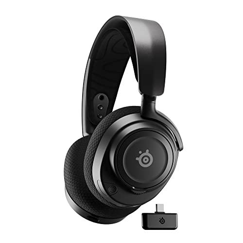 SteelSeries Arctis Nova 7 - Auriculares inalámbricos multisistema para juegos y móviles - Sistema acústico Nova - 2,4GHz y Bluetooth simultáneo - Batería de 38 horas - USB-C - PC, PlayStation, Switch