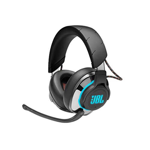 JBL Quantum 810 Auriculares inalámbricos para streaming, conferencias, 30h de duración de la batería y micrófono de haz de luz con enfoque de voz y supresión de eco y ruido, negro