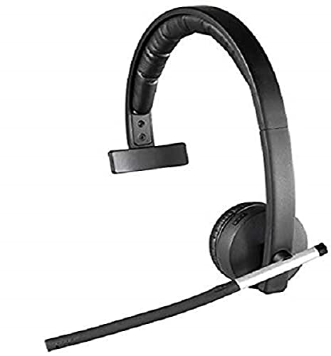 Logitech H820e Auriculares Inalámbricos, Auriculares Mono con Micrófono con Supresión de Ruido, USB, Controles Integrados, Indicador Led, PC/Mac/Portátil, Negro