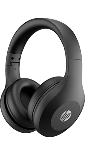 HP 500 Auriculares Inalámbricos Plegables - (Conexión Bluetooth, USB-C, Micrófono en Línea Incorporado, Cancelación de Ruido, Bateria 20hs de Duración), Color Negro