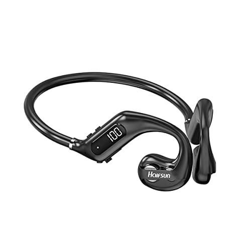 Auriculares de conducción ósea, inalámbricos Bluetooth 5.3 con micrófono, Auriculares Deportivos Impermeables IPX6 y hasta 8 Horas de reproducción