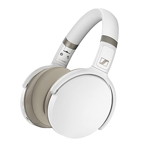 Sennheiser Auricular HD 450BT Wireless, con Cancelación de Ruido Activa, Blanco, Circumaural