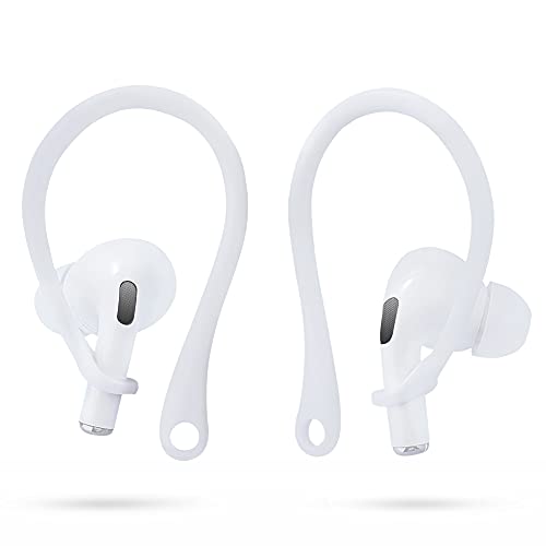 Amial Europe - Ganchos para Orejas Ear Hooks Compatibles con AirPods 3 & 2 & 1 & Pro EarHooks para Auriculares [Actividades Deportivas] [TPU Extra Calidad] (Blanco)